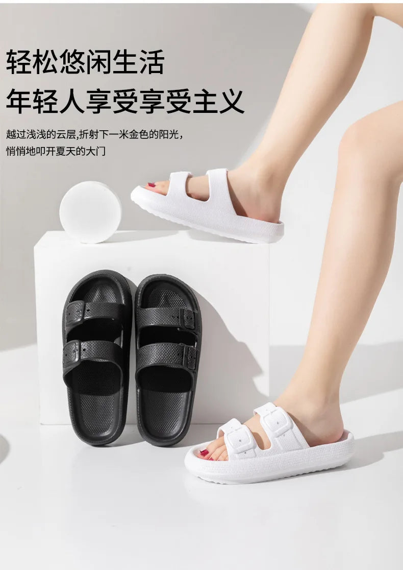 Comwarm New Women's Platform Slippers Outdoor Women's Sandals With Adjustable Buckle Summer Eva Soft Light Women Beach Slippers 2026 by DERILUJA LLC