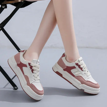 Women Autumn Fashion Casual Sports Shoes Ladies Breathable Flats Sneakers Breathable Lace-Up Women Sneakers fem