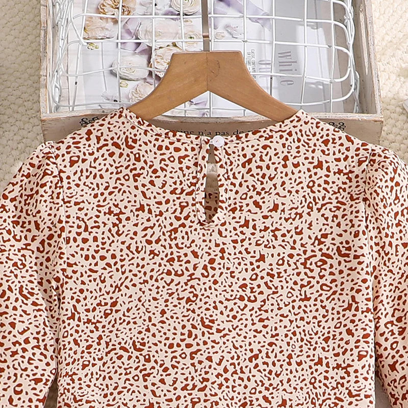 Kids Casual Dress for Girls 2026 New Spring Autumn Teenager Full Printing Long-Sleeved Dress Princess Dress Kids Daily Clothes by DERILUJA LLC