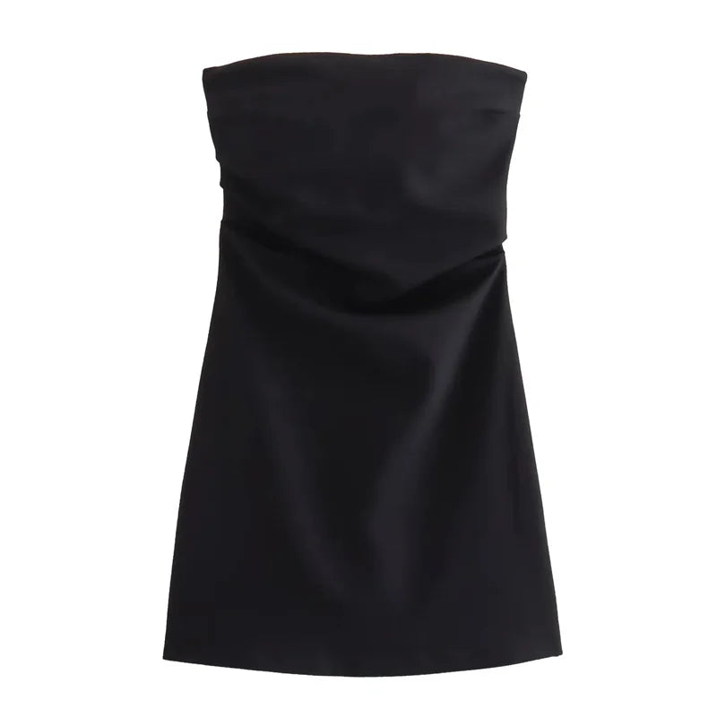 Mini Dress Woman Blue Black White Bodycon Dress Women Backless Sleeveless Summer Sexy Party Short Dresses by DERILUJA LLC