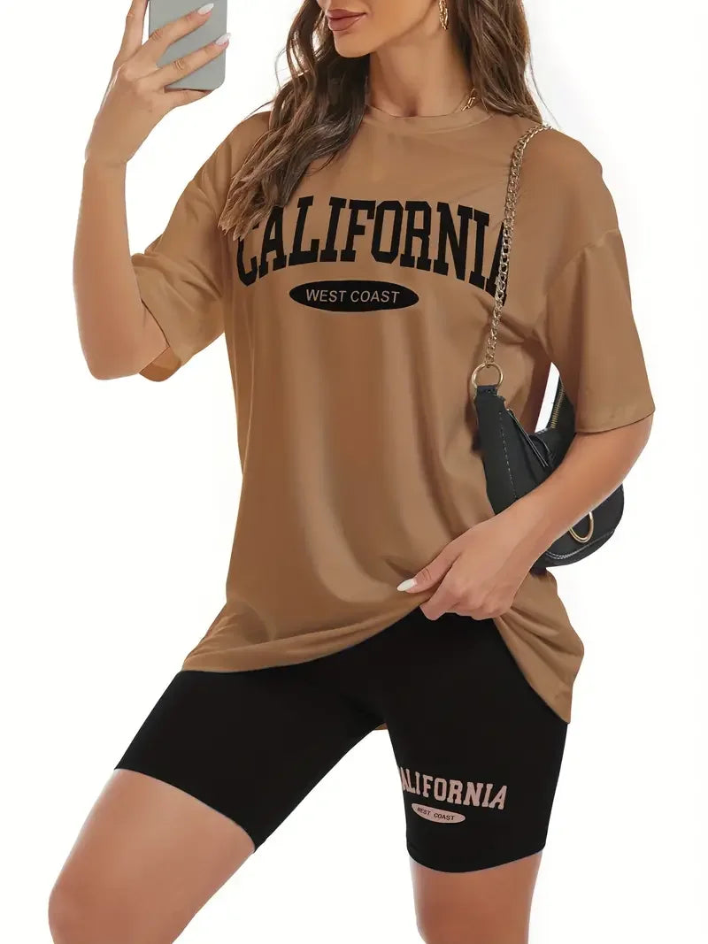 Califonia West Coast Printed T Shirt Women Cotton Loose Womens Tee Shirt Breathable Trend Tops Be Durable Female 2026 by DERILUJA LLC