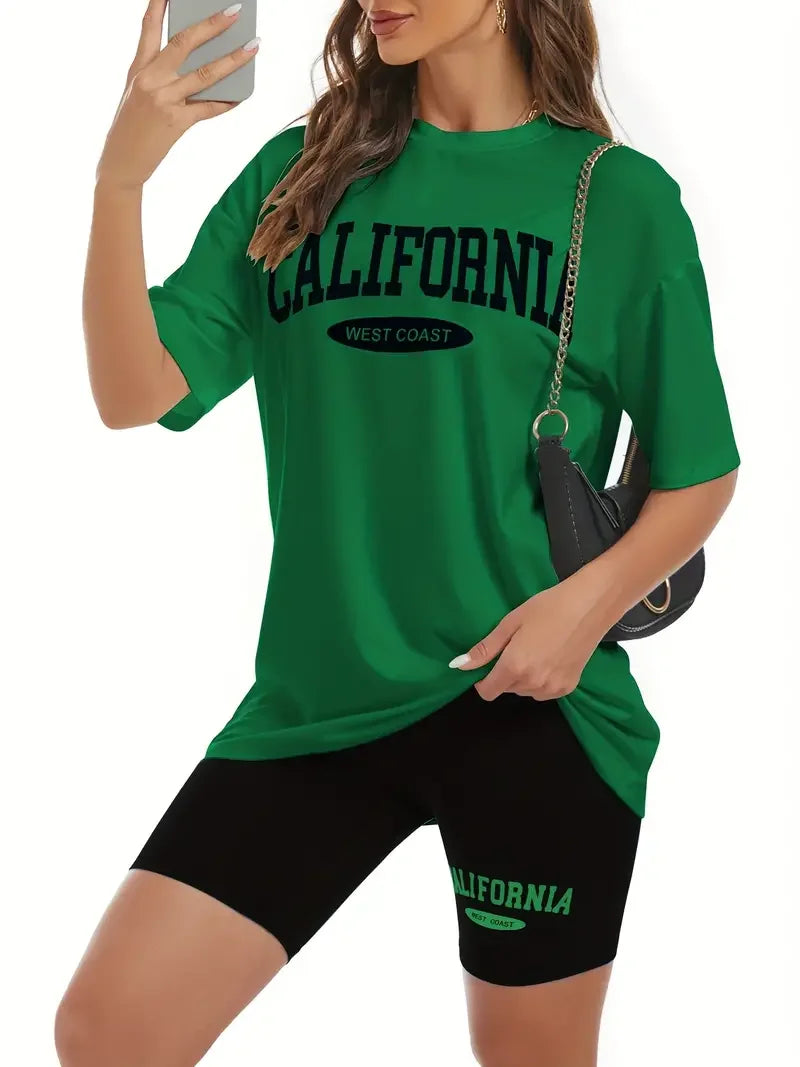 Califonia West Coast Printed T Shirt Women Cotton Loose Womens Tee Shirt Breathable Trend Tops Be Durable Female 2026 by DERILUJA LLC
