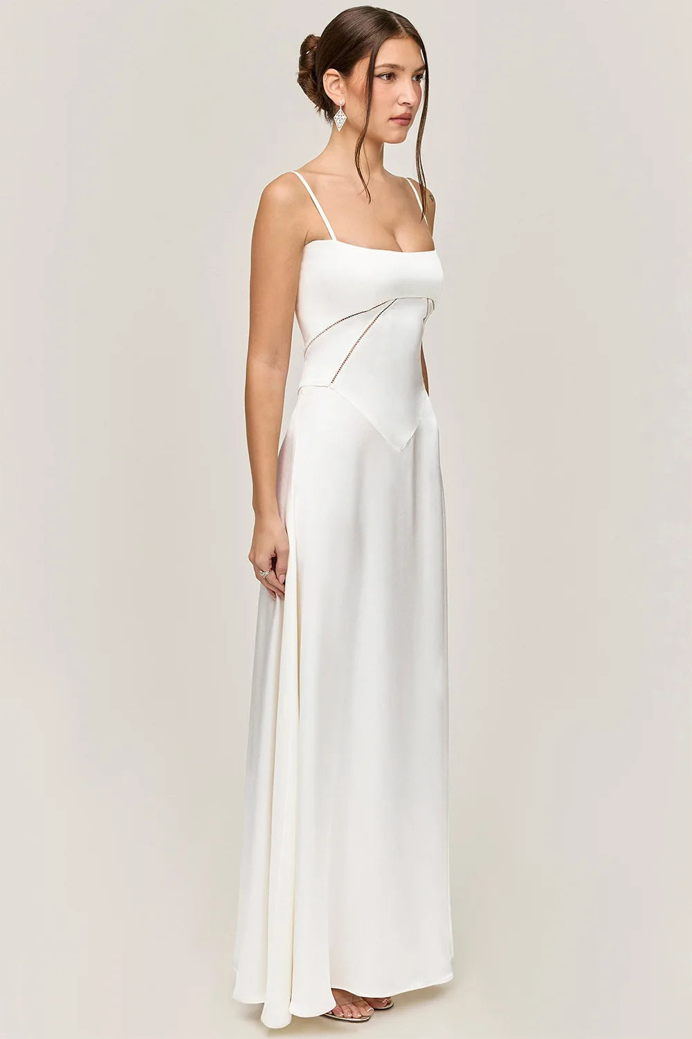 Women's new sexy slip dress slim backless dress long evening dress for women by DERILUJA LLC