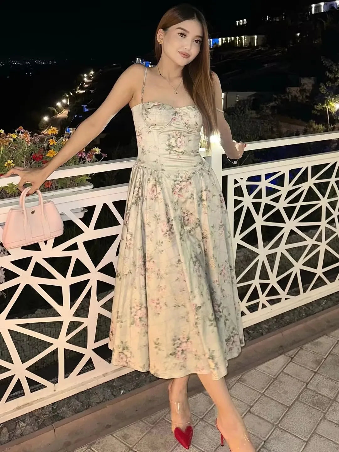 Dress Women Low Waist A-line Midi Holiday Summer Dresses Party Robe 2026 Vestido by DERILUJA LLC