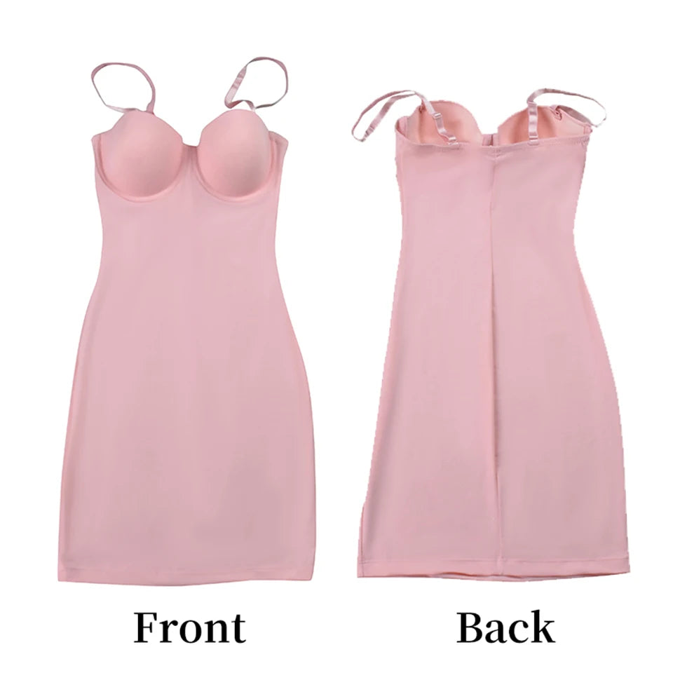 Short Bodycon Dress Backless Skinny Straps Solid Casual Sleeveless Summer High Waist Club Slim Mini Dresses Ladies Basic by DERILUJA LLC
