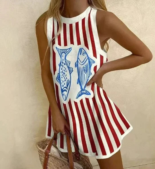 Mini Dresses Female New Holiday Solid Dress New by DERILUJA LLC