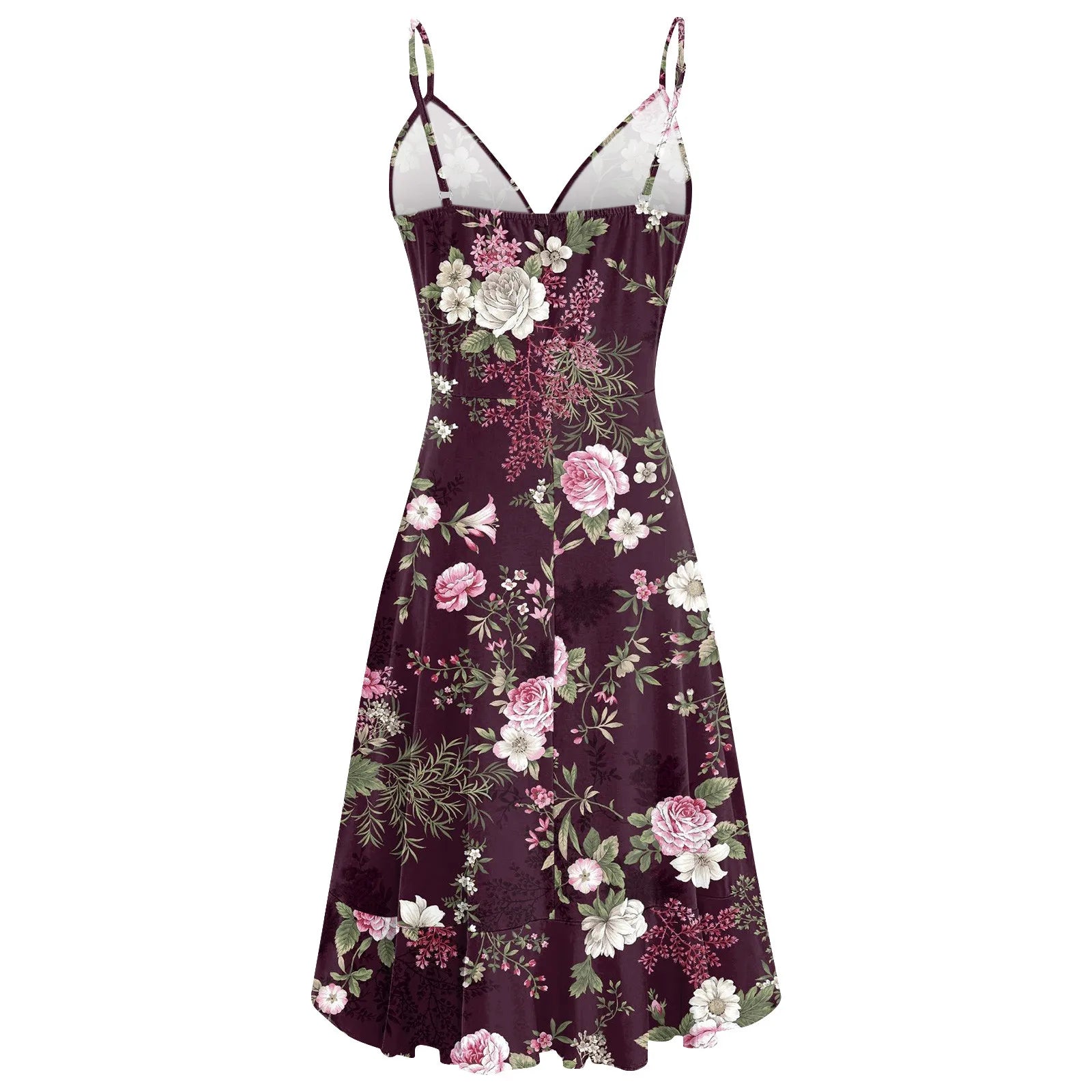 New 2026 Summer Rose print dress Women Mini Print Dress Casual Fashion Sleeveless Party Evening Mini Women's Dress Vestidos by DERILUJA LLC