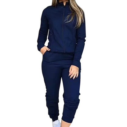 2 Pieces Set Women United States women's Street Snap Autumn Recreational Outfit two-piece Outfit Sports Set 7