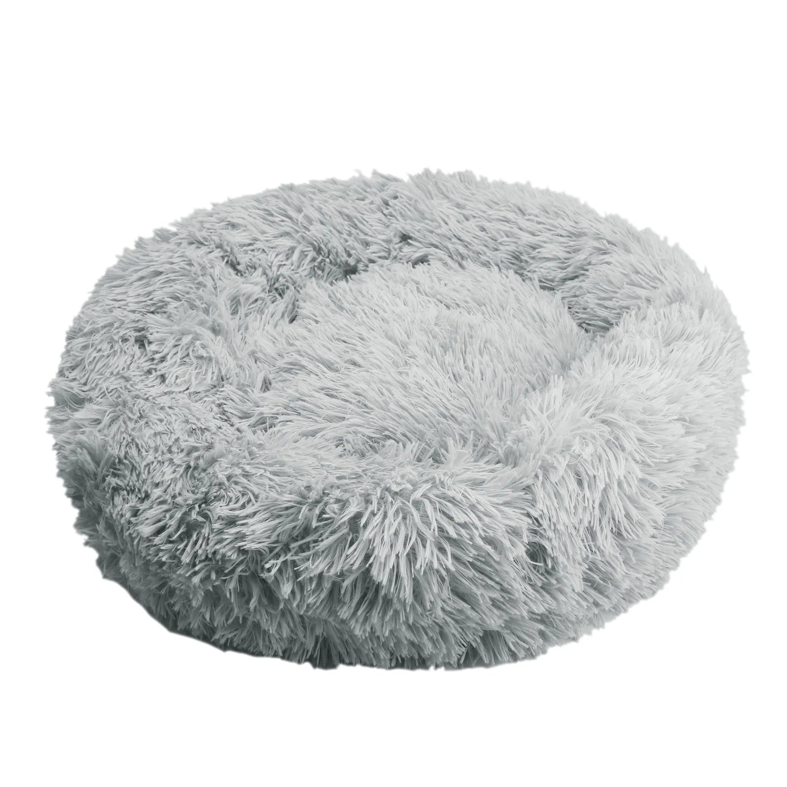 50cm Round Pet Bed Calming Dog & Cat Anti-Anxiety Donut Cuddler Round Cozy Ultra Kennel Washable Plush Cushion Winter Warm Sleep by Badon Shop LLC