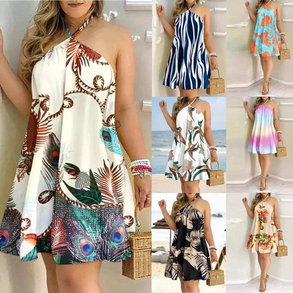 Dress Suitable for Spring Summer Beach Vacation Outfits. by DERILUJA LLC