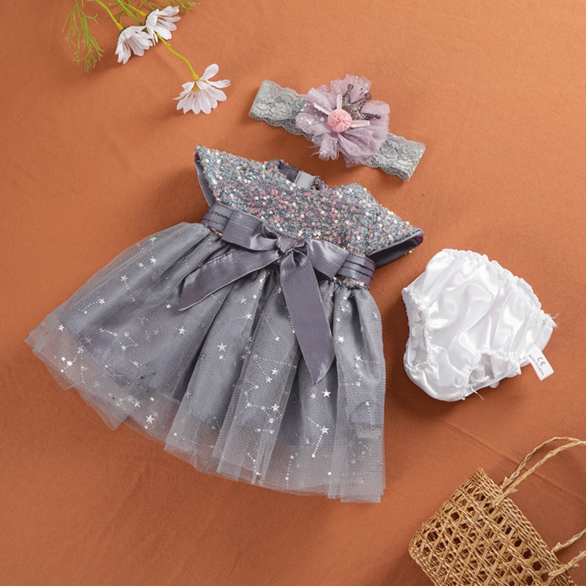 Doll Clothes Reborn Baby Dolls Clothes Dress For 55cm Reborn Doll DIY Handmade Princess Dress Dolls Accessories Kid Toy Gifts by DERILUJA LLC