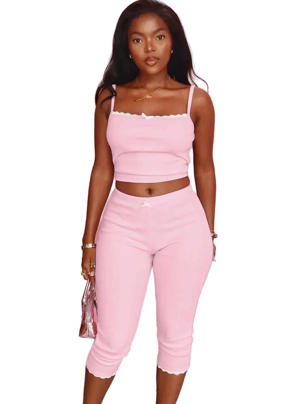 Casual 2 Pcs Sets  Summer Women Outfits Streetwear Sport