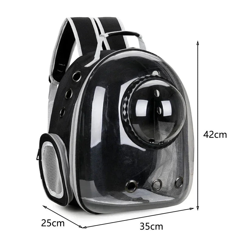 Pet Cat Carrying Bag Space Pet Backpacks Breathable Portable Transparent Backpack Puppy Dog Transport Carrier Space Capsule Bags by Badon Shop LLC