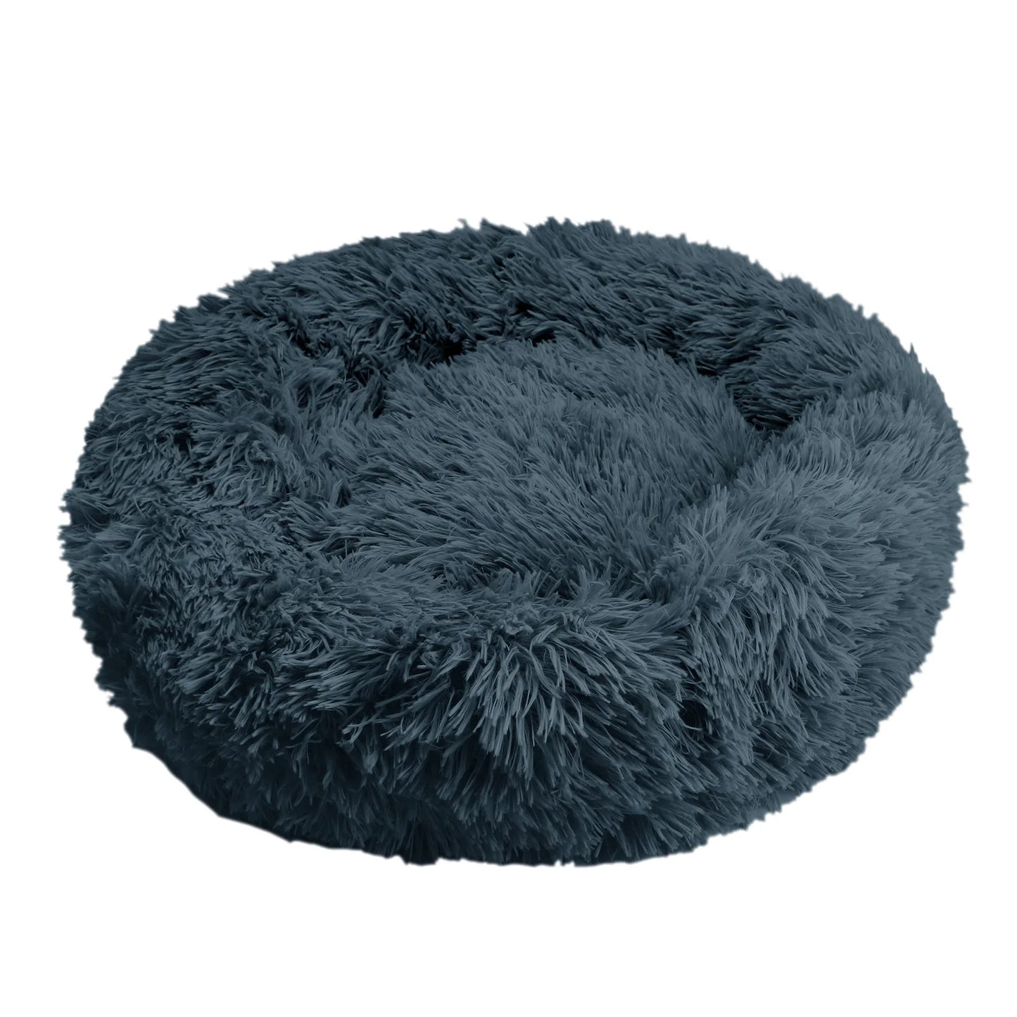 50cm Round Pet Bed Calming Dog & Cat Anti-Anxiety Donut Cuddler Round Cozy Ultra Kennel Washable Plush Cushion Winter Warm Sleep by Badon Shop LLC