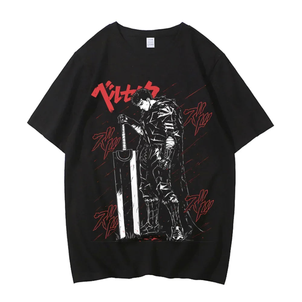 Anime Berserk T-shirt Summer Women's Short Sleeve T-shirt Printed Top 2026 Trendy T-shirt Fan Clothing Graphic T Shirts Y2K Tops by DERILUJA LLC
