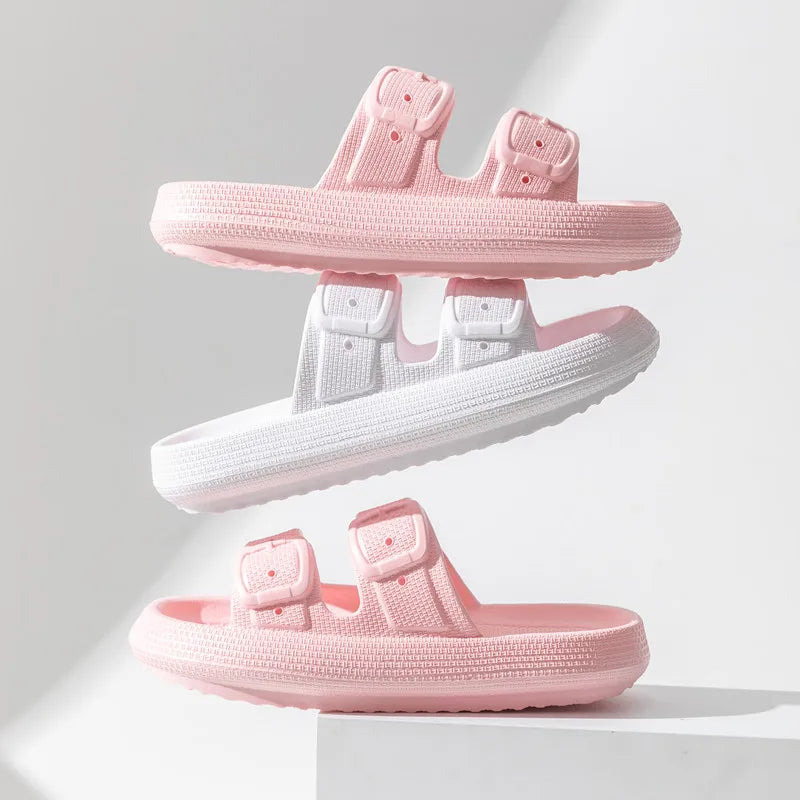 Comwarm New Women's Platform Slippers Outdoor Women's Sandals With Adjustable Buckle Summer Eva Soft Light Women Beach Slippers 2026 by DERILUJA LLC