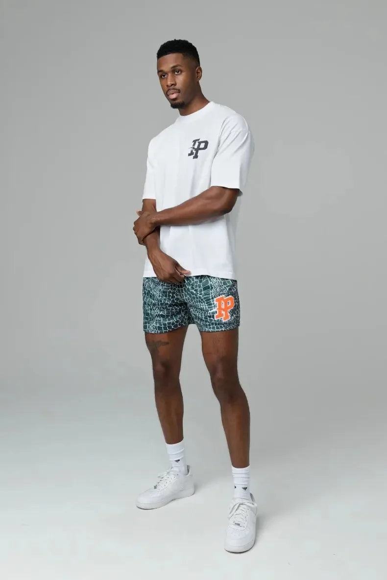 Mens Clothing IP Trend Casual Shorts Summer Fitness Sports Mesh Breathable Quick Dry Short Pants Man Beach Basketball Sweatpants by DERILUJA LLC
