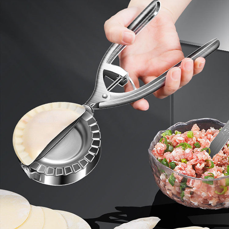 Kitchen Dumpling Mold Stainless Steel Dumpling Machine Pressing Home Baking Tool Skin Press Tool Dumpling Noodle Manual Kitchen Gadgets we