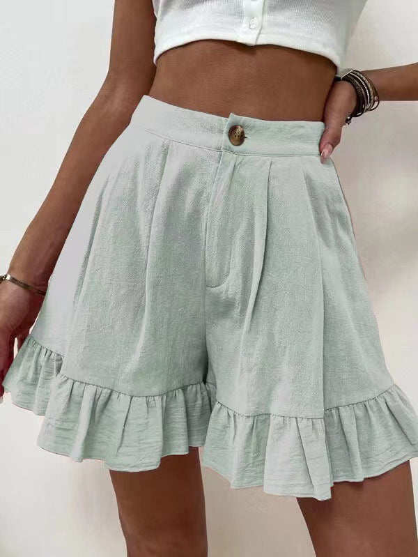 Loose-fitting Shorts High-waisted Shorts For Women by DERILUJA LLC