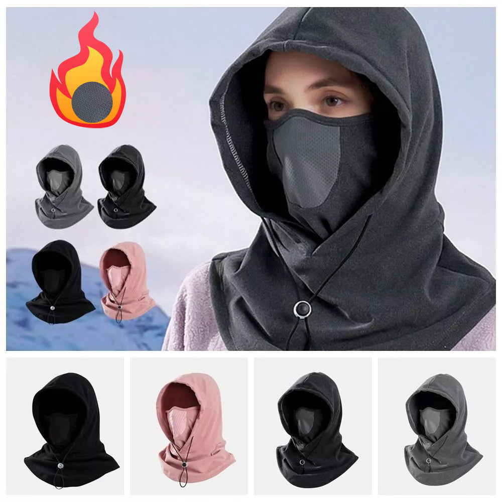 Winter Thermal Fleece Scarf Ski Face Mask Neck Warmer Hood Hat Windproof Cold Warm Riding Cap Sports Outdoor by My Store