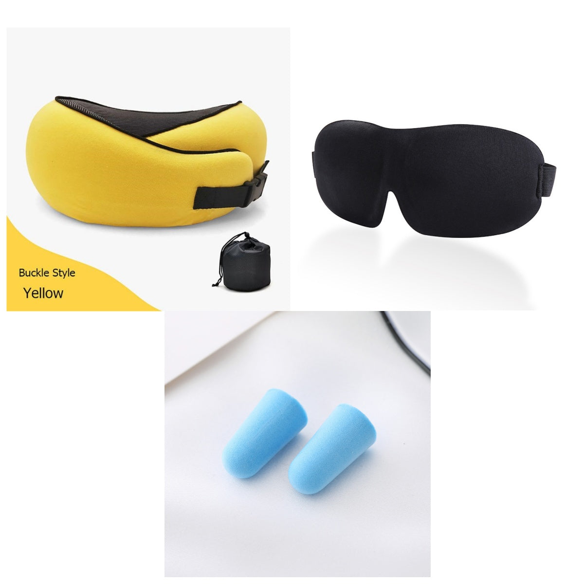 Travel Neck Pillow Non-Deformed Airplane Pillow Travel Neck Cushion Durable U-Shaped Travel Memory Cotton Nap Neck Pillow by DERILUJA LLC