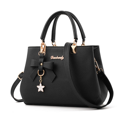 Women Shoulder Bag With Bowknot Star Pendant Totes