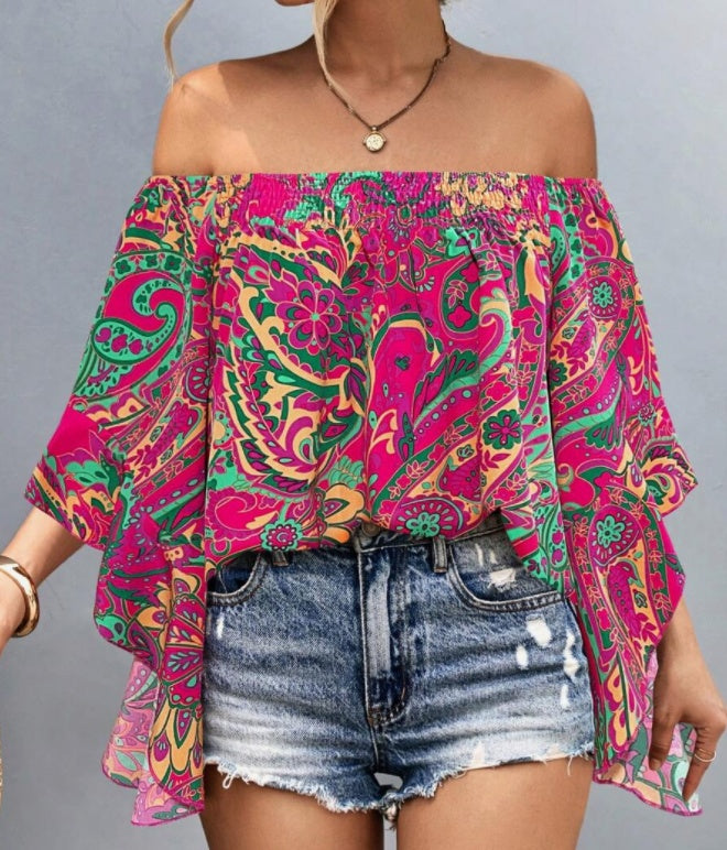 Women's Polyester Top by DERILUJA LLC
