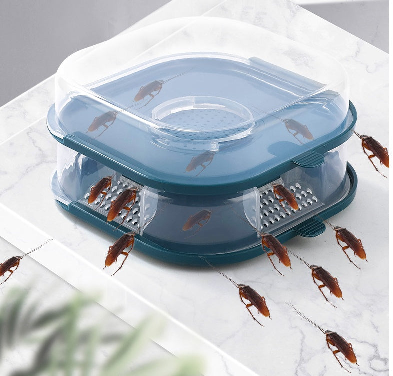 Reusable Bugs Trap Box Cockroach Trap Catching Roaches Tool Drop-proof Wear-resistance No Peculiar Smell Automatic Bugs Catcher by DERILUJA LLC