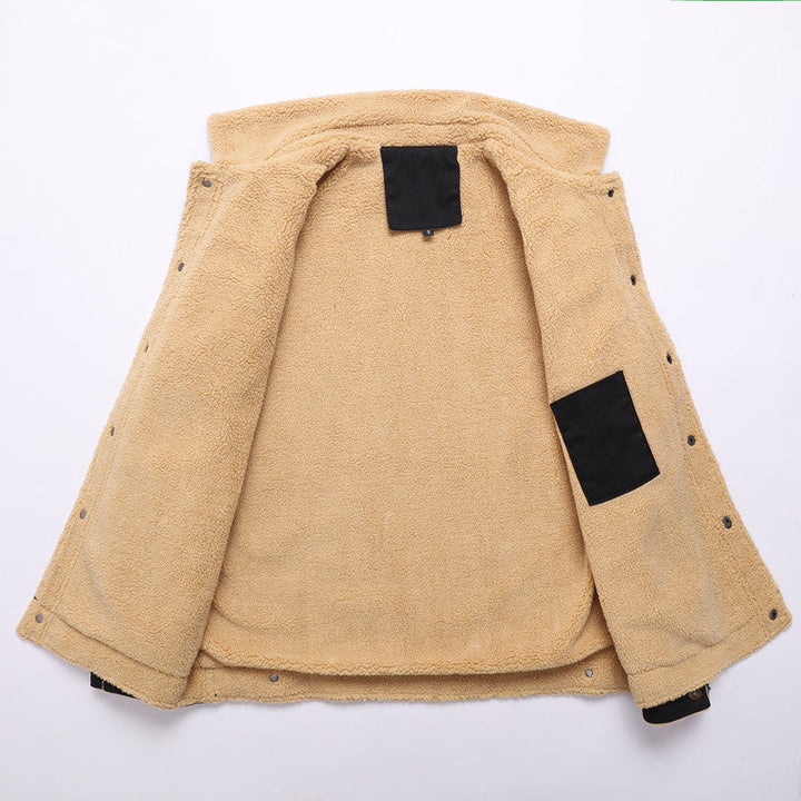 Men's Padded Cotton Workwear Casual Jacket by DERILUJA LLC