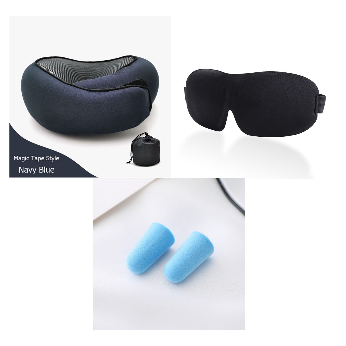 Travel Neck Pillow Non-Deformed Airplane Pillow Travel Neck Cushion Durable U-Shaped Travel Memory Cotton Nap Neck Pillow by DERILUJA LLC
