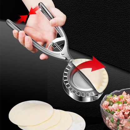 Kitchen Dumpling Mold Stainless Steel Dumpling Machine Pressing Home Baking Tool Skin Press Tool Dumpling Noodle Manual Kitchen Gadgets we