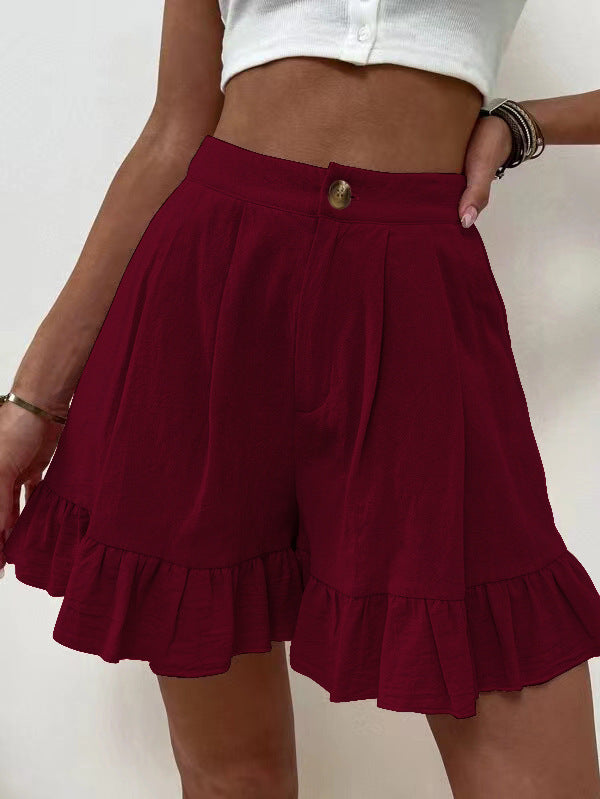 Loose-fitting Shorts High-waisted Shorts For Women by DERILUJA LLC