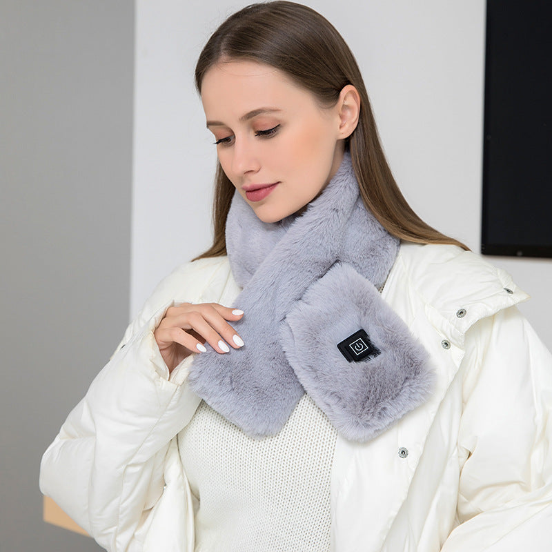 Heating Scarf USB Electric Heated Neck Wrap Heating Pad Pain Relief Three-gear Temperature Control Neck Warmer For Women Men by DERILUJA LLC
