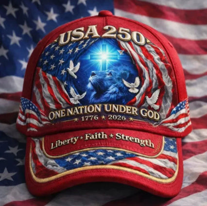 America's 250th Anniversary Rose 3D Printed Baseball Cap For Daily Travel And Independence Day Celebration by DERILUJA LLC