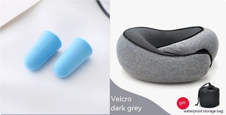 Travel Neck Pillow Non-Deformed Airplane Pillow Travel Neck Cushion Durable U-Shaped Travel Memory Cotton Nap Neck Pillow by DERILUJA LLC