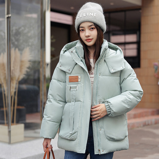 Coat Bread Coat Cotton-padded Jacket by DERILUJA LLC