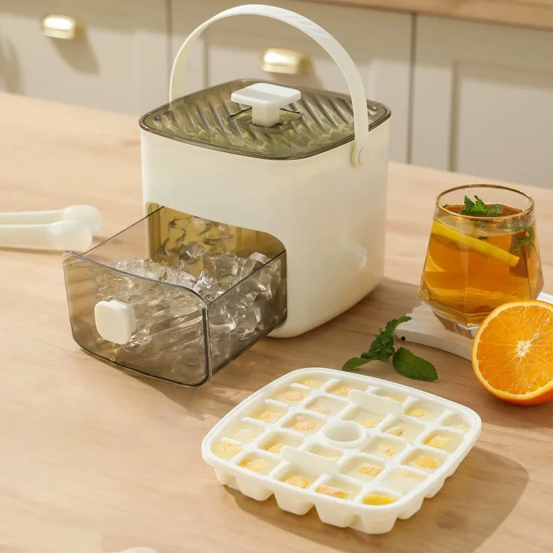 48 Grid Ice Cube Mold Reusable Refrigerator Ice Maker One-touch Easy Release Homemade Ice Cube Tray Mold Home Ice Making Tool by DERILUJA LLC