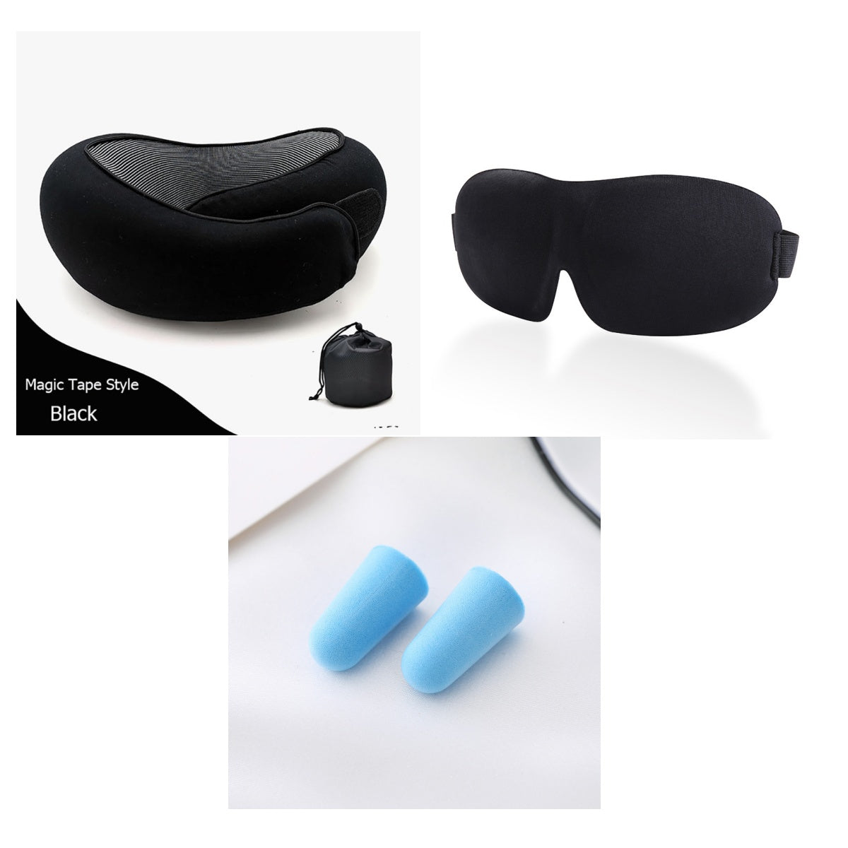 Travel Neck Pillow Non-Deformed Airplane Pillow Travel Neck Cushion Durable U-Shaped Travel Memory Cotton Nap Neck Pillow by DERILUJA LLC