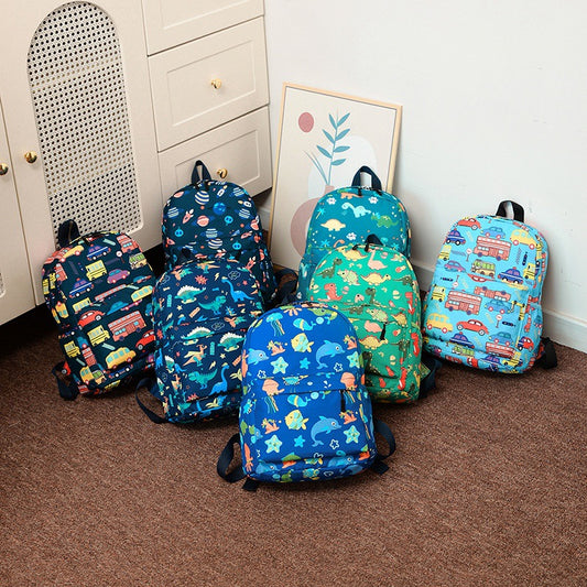 Cartoon Fashion New 3D Printing Children's School Bag by DERILUJA LLC