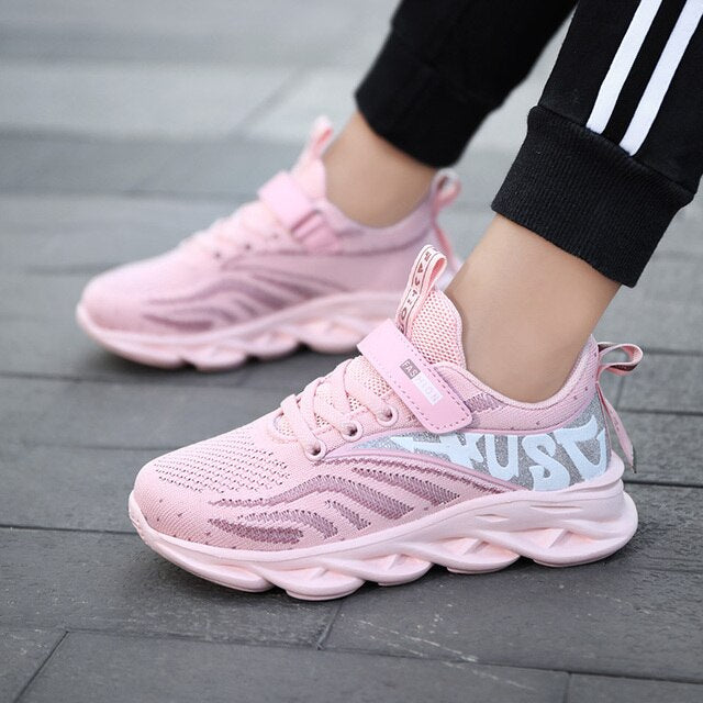 Lace-Up Girls Breathable Running Shoes Women