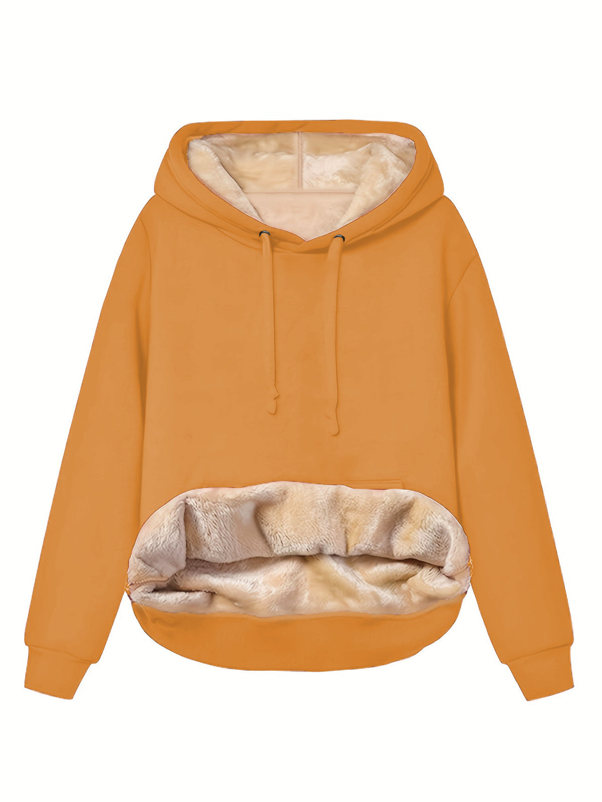 Autumn Winter Fleece-Lined Warm Casual Womens Sweater Zip-Up Jacket by DERILUJA LLC