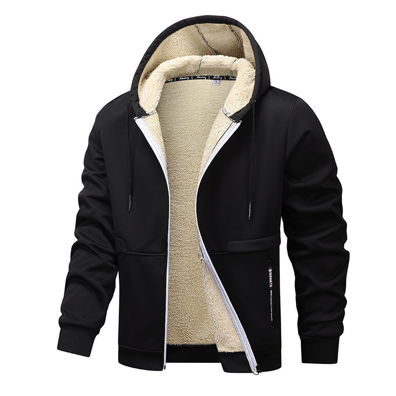Men's Fashion Lambswool Thickened Coat Sweatshirt by My Store