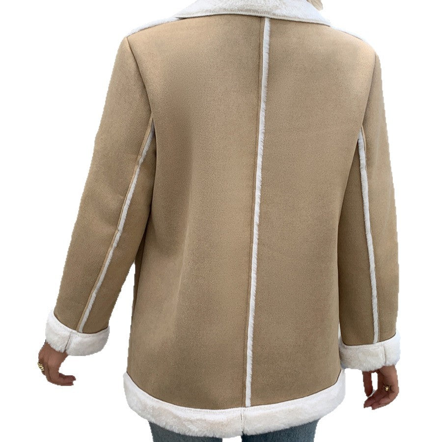 Fleece Jacket A Warm And Casual Coat by DERILUJA LLC