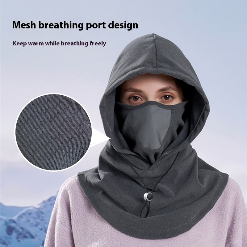 Winter Thermal Fleece Scarf Ski Face Mask Neck Warmer Hood Hat Windproof Cold Warm Riding Cap Sports Outdoor by My Store