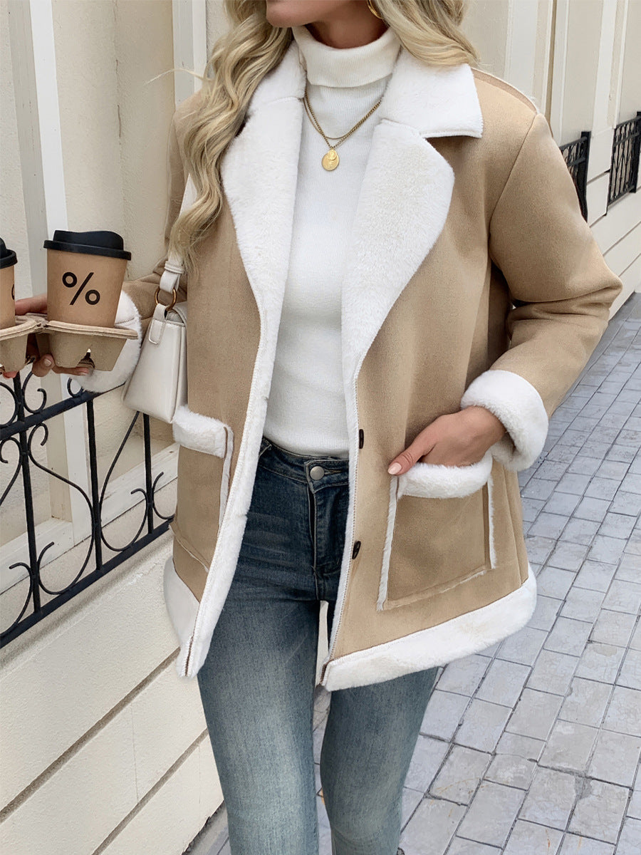 Fleece Jacket A Warm And Casual Coat by DERILUJA LLC