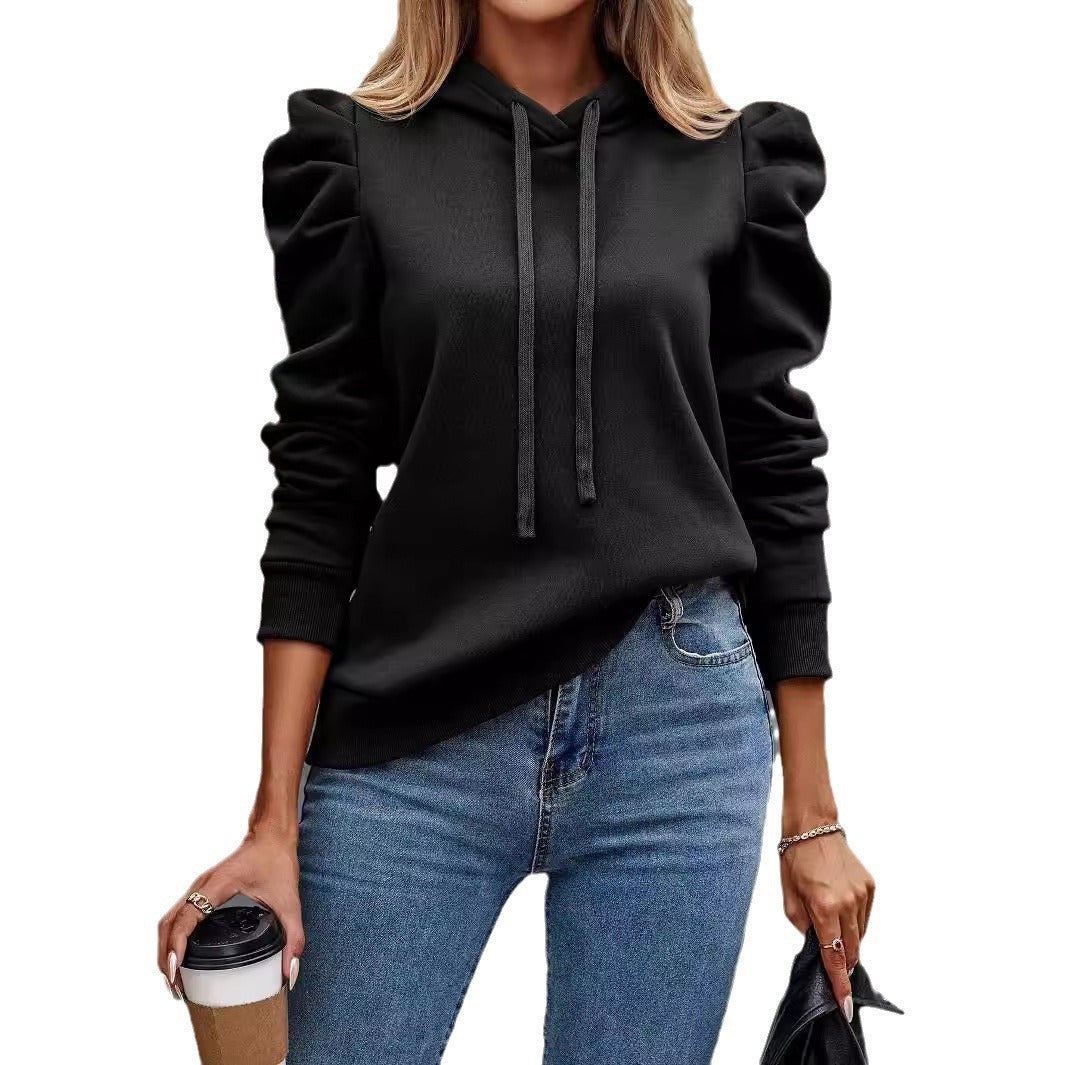 Solid Color Long-sleeved Casual Women's Top Sweater by My Store