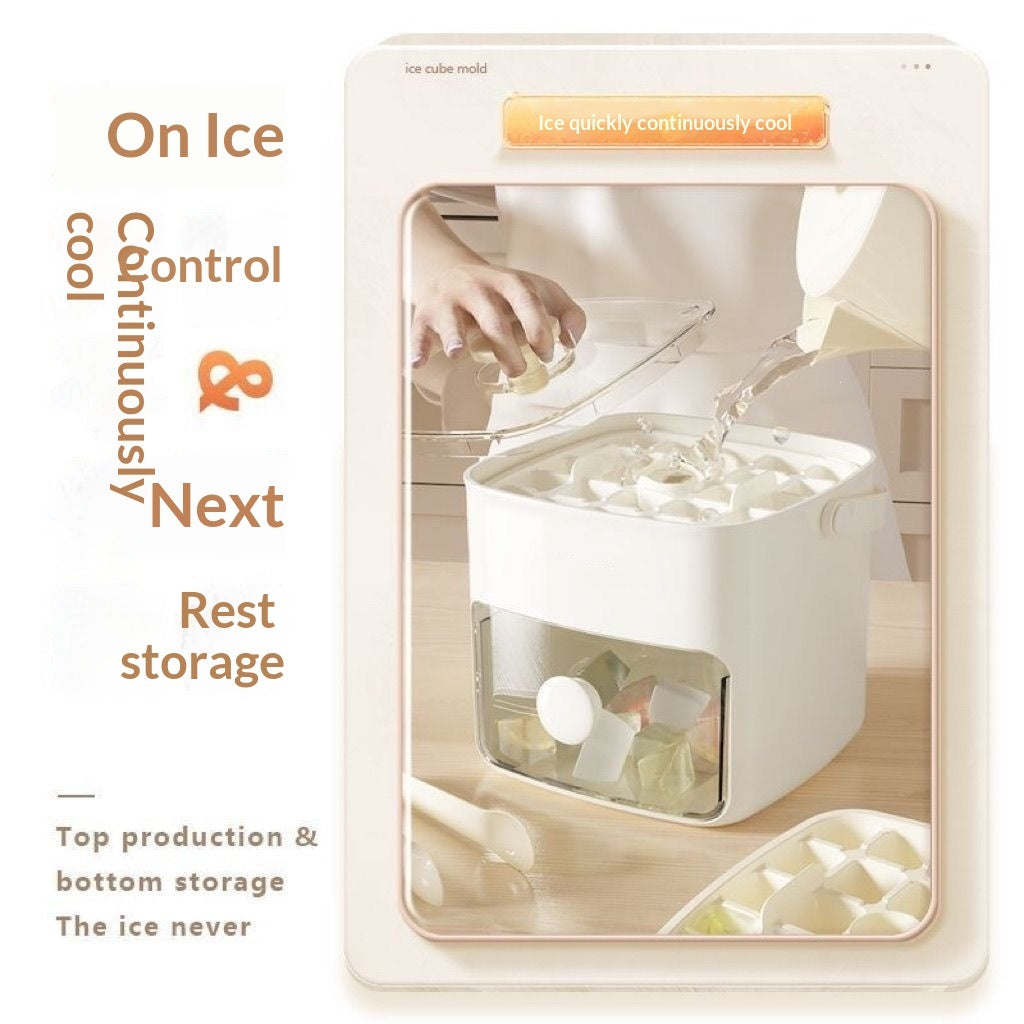 48 Grid Ice Cube Mold Reusable Refrigerator Ice Maker One-touch Easy Release Homemade Ice Cube Tray Mold Home Ice Making Tool by DERILUJA LLC