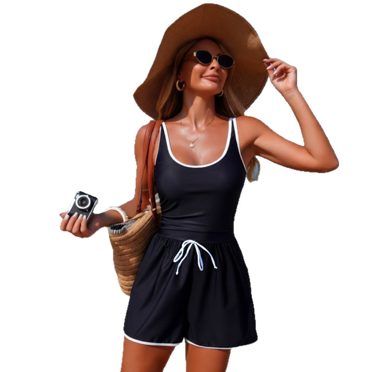 New Solid-color Minimalist Sports Bikini by DERILUJA LLC