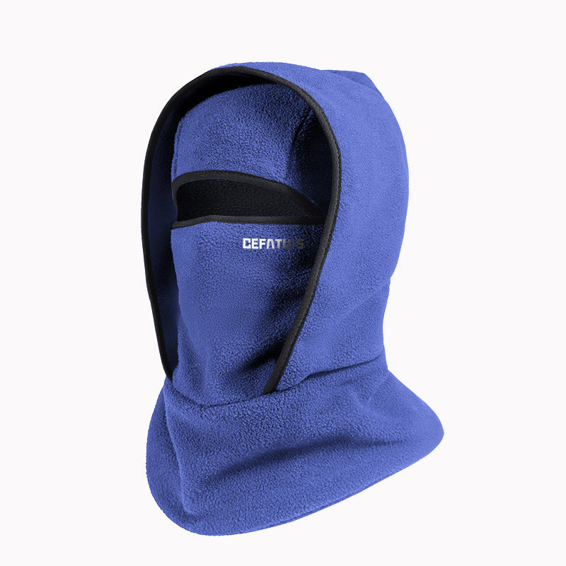 Outdoor Winter Warm Hat And Scarf Integrated Headgear by Badon Shop LLC