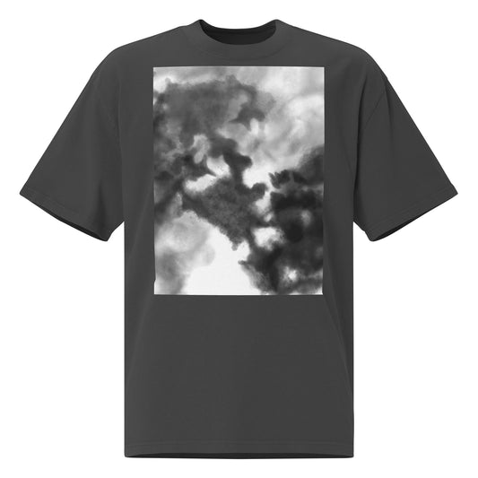 Oversized faded t-shirt by DERILUJA LLC